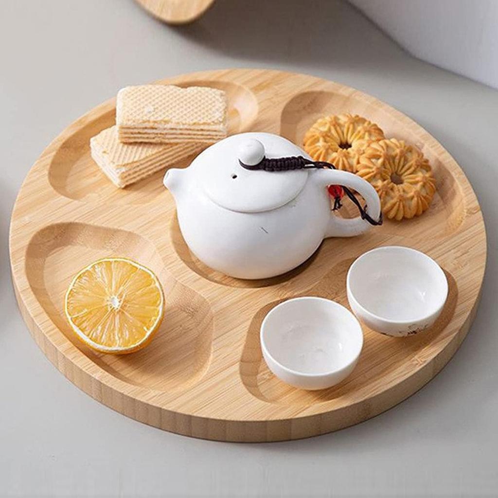 5  Round Tray Fruit  Sum Melon Seed Nut  Tray Partition Plate
