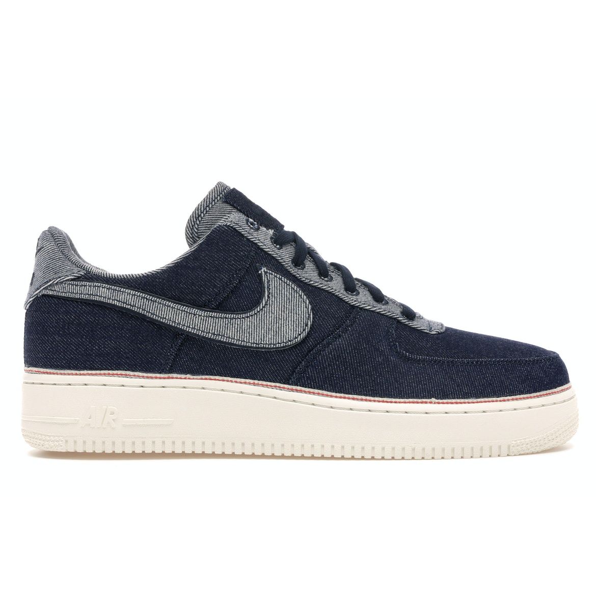 

Кроссовки унисекс Nike 3x1 x Air Force 1 Low Premium Raw Indigo, синие 905345-402