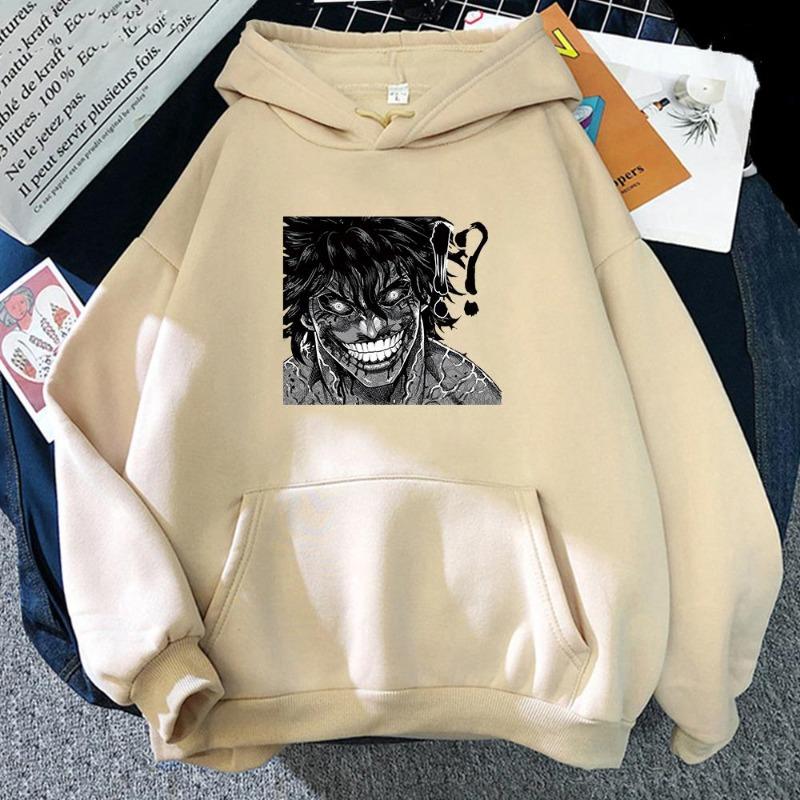 2026 Kengan Ashura Jun Sekibayashi Hoodie Japanisches Anime-Muster Gedruckt Herrenbekleidung Harajuku Mode Lässiger Pullover