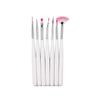 7pcs/set Nail Painting Brushes UV Gel Acrylic Nail Art Brush Manicure Brush P