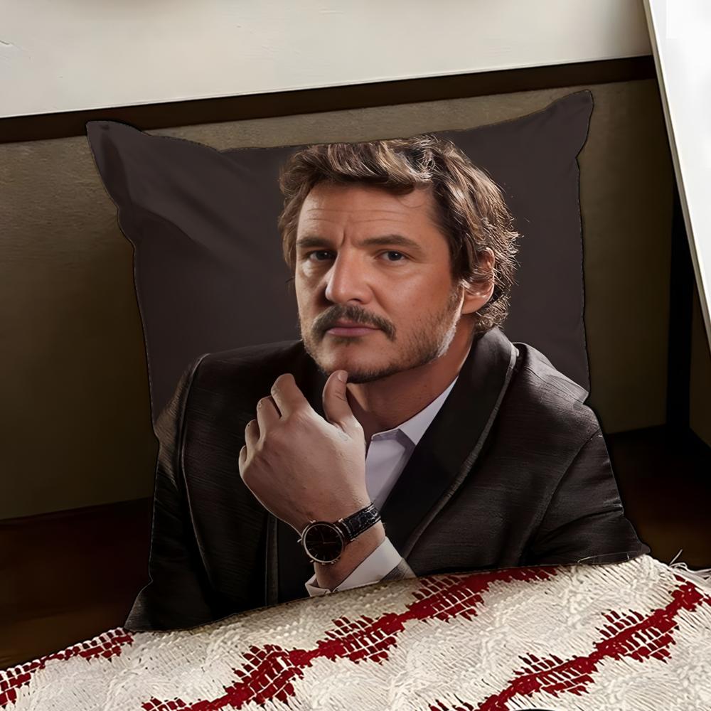 New PPedro PPascal Cushion Cover Reversible Soft Durable Pillow Cover Home Car MultiScene Use for Daily Comfort