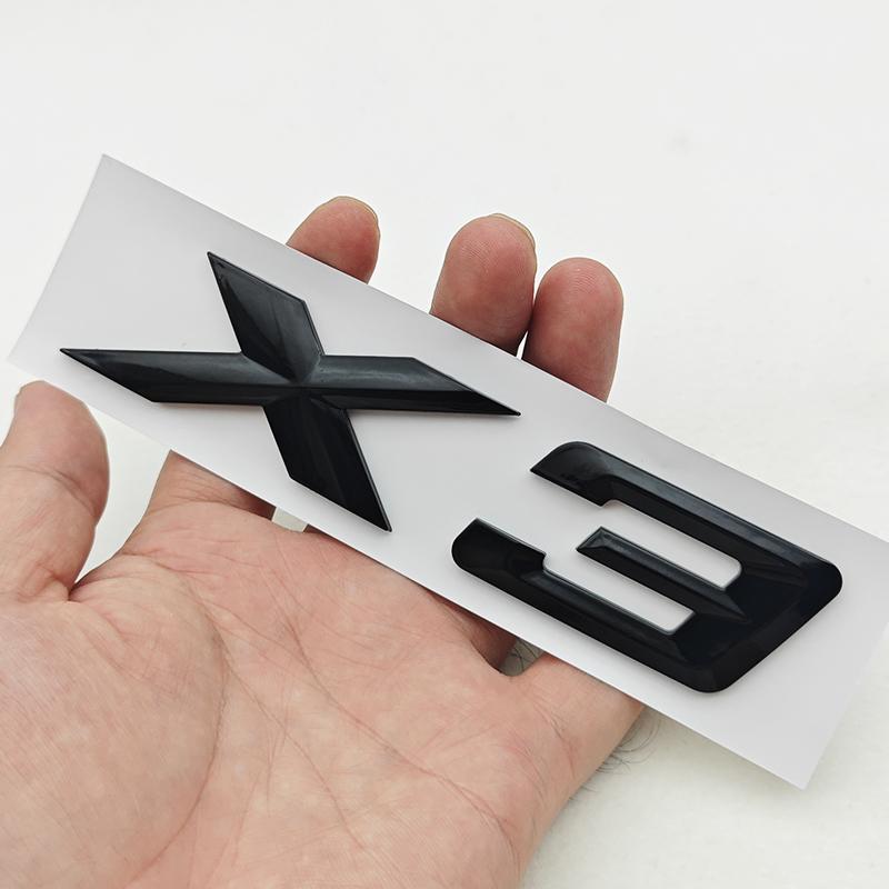 New 3D ABS Car Rear Trunk Logo X1 X3 X5 X6 X7 GT Z4 Emblem Badge Sticker For BMW U11 F39 G01 G45 F26 G02 G05 G06 G07 Accessories