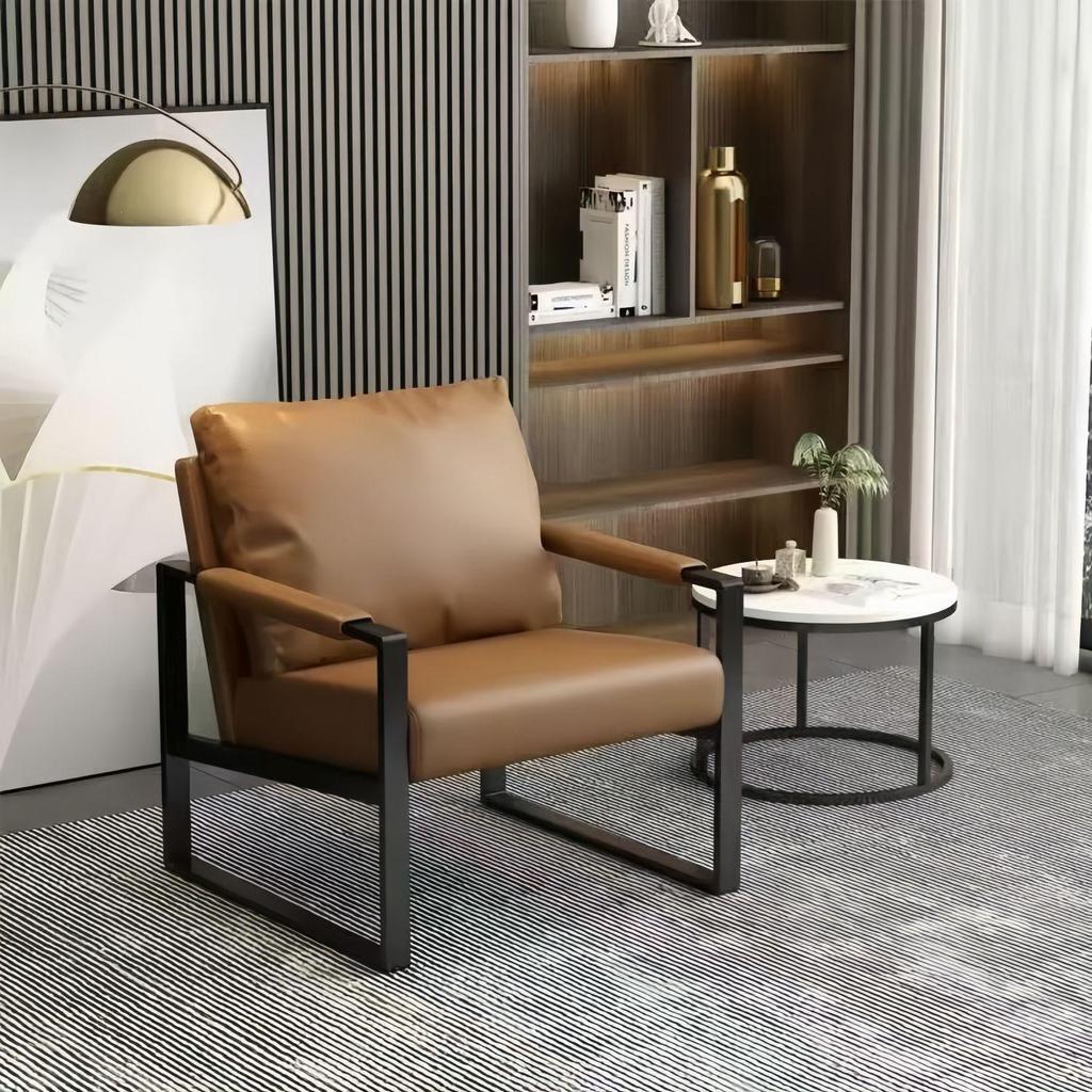 Modern Wrought Iron Sofa Chair - Light Luxury for Living Room or Bedroom