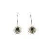 Green Amethyst Gemstone 925 Sterling Silver Jewelry Handmade Hook Earrings 0.93" EE-177-3
