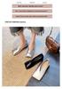 Black Soft Leather Square Toe Low-Cut Women’s Shoes - 2025 Stylish Niche Designer, Available in Large Sizes