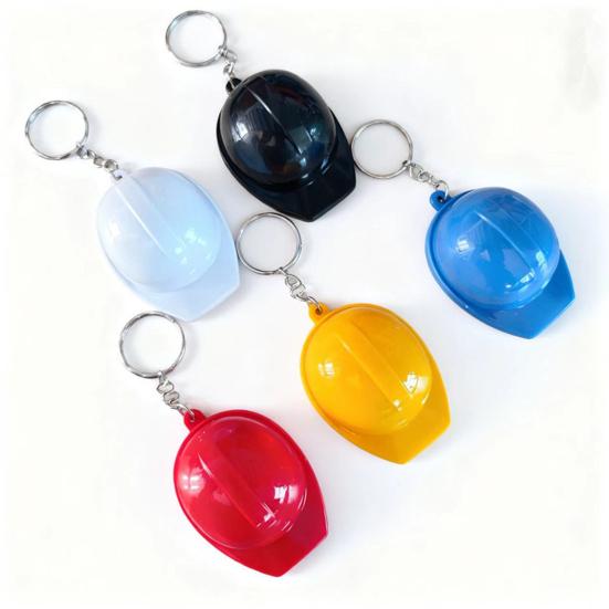 3 st Hjälmformad Nyckelring Mini Bärbar Flasköppnare Metall Hård Glansig Byggarbetsplatsstil Dekorativ Nyckelring