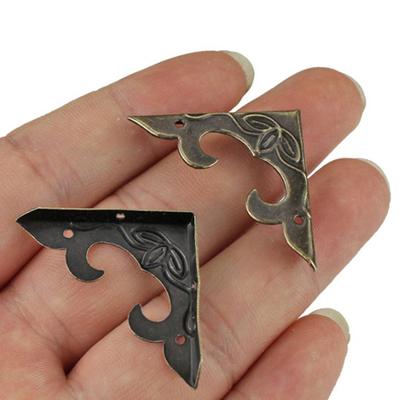 10Pcs Antique Corner Bracket 30Mm Scrapbook Albums Jewelry Wooden Box Decorative Protector Crafts For Furniture Hardware