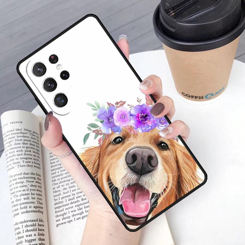 Golden Retriever Dog phone case Cover For Samsung Galaxy S24 S25 Ultra S21 S22 Ultra S10E Note 10 Plus Note 20 FE S23