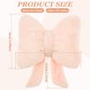 Bow Throw Pillow Soft Waist Fitting Fluffy PP Cotton Filling Cushion Ins Style Room Decor Bow Pillow for Bed Couch Living Room