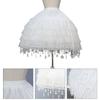 Damen Krinoline Petticoat Kurz Rock mit 2 Reifen Ballkleid Halbrock Unterrock für Hochzeit Brautkleid