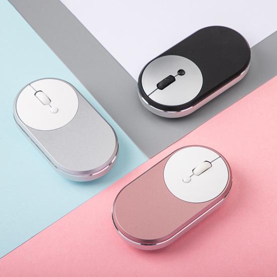 M1 Wireless Mouse Aluminum Alloy Frame Ultra-thin Mini 2.4GHz Rechargeable Silent Mouse
