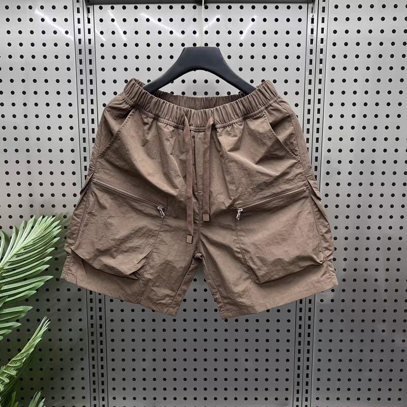 Men's Quick-Dry Summer Outdoor Work Shorts with Zipper Pockets