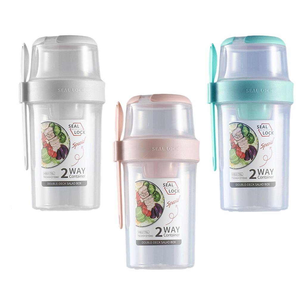 Breakfast Salad Cup Multipurpose Salad Cup Container for Lunch Practical Cereal Cup for Business Work Travel Picnic Dorm