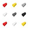 50g/31PCS 6564 Building Blocks Technicalalal DIY 3x2 Wedge Bricks (right) 10 PCS Compatible Assembles Particles Parts Toy Gi