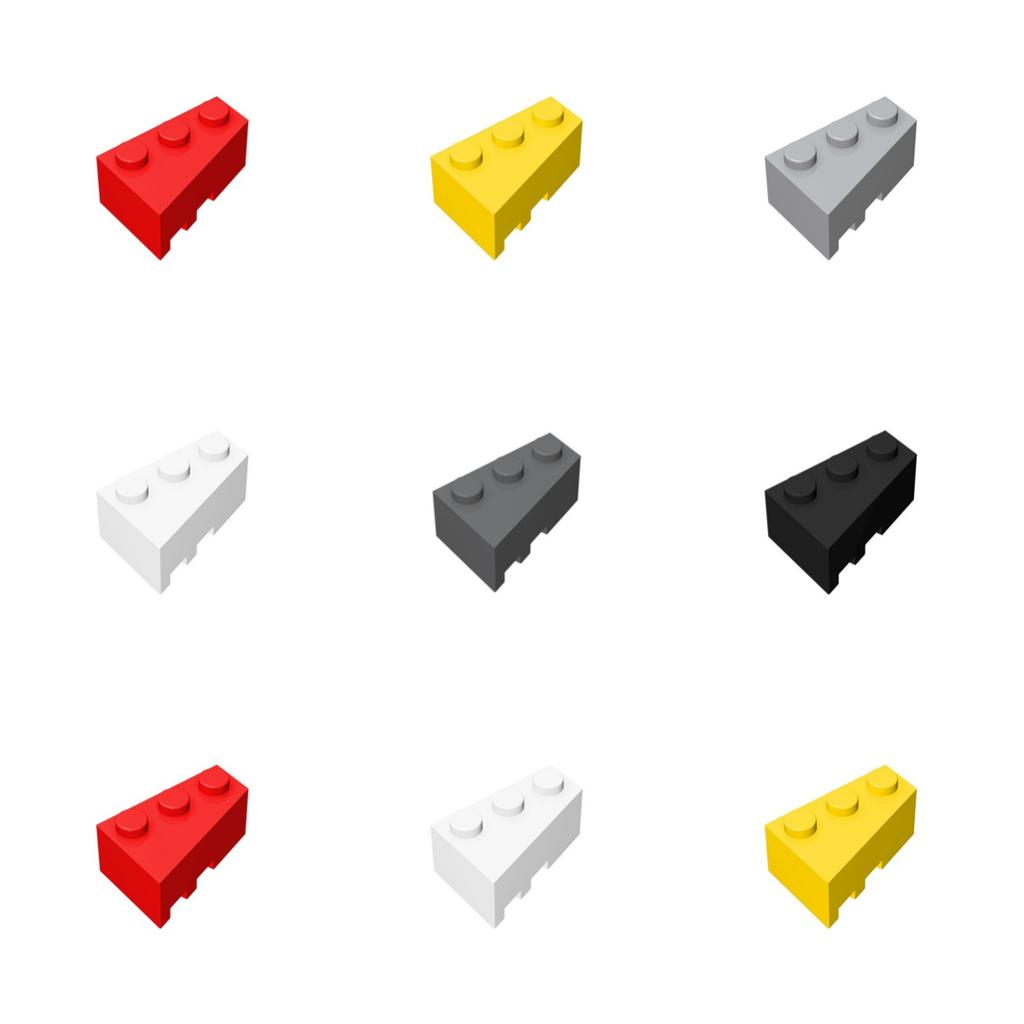 50g/31PCS 6564 Building Blocks Technicalalal DIY 3x2 Wedge Bricks (right) 10 PCS Compatible Assembles Particles Parts Toy Gi