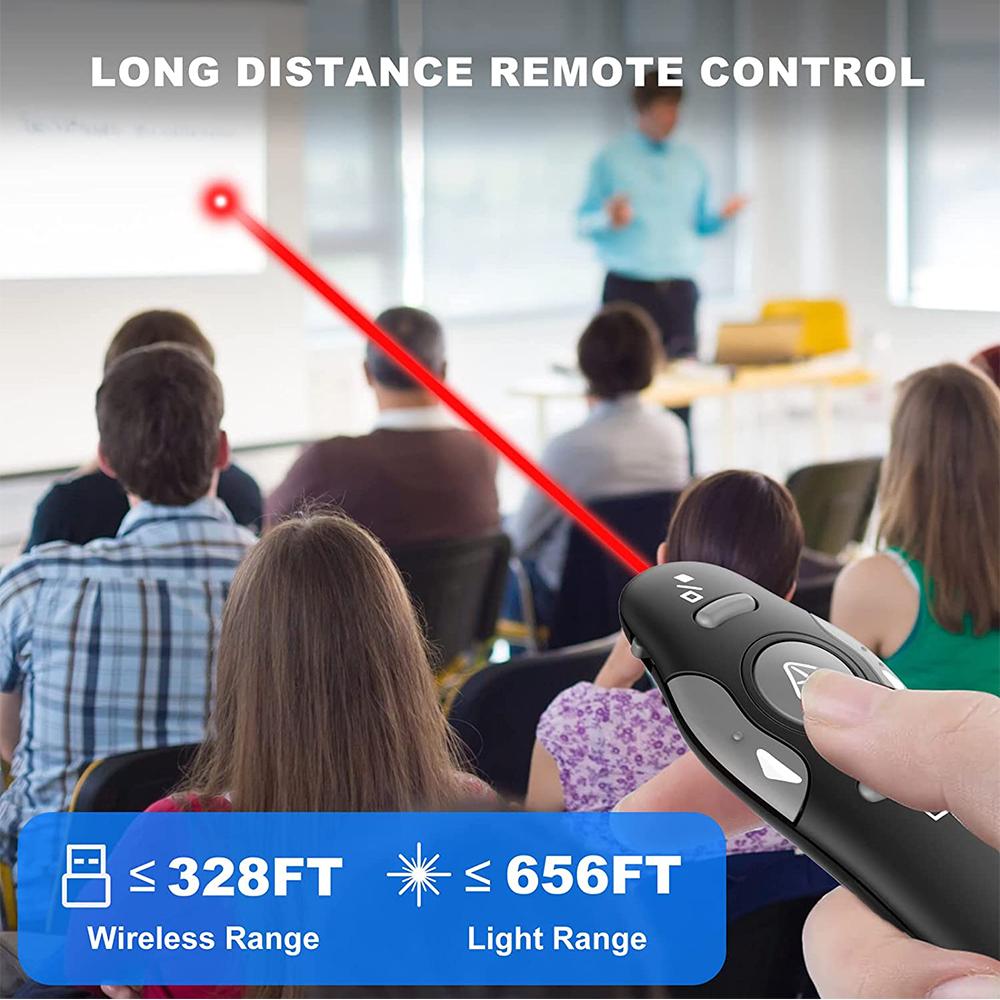 Clicker per Presentazioni Telecomando Presentatore Wireless Controllo USB per Mac/laptop