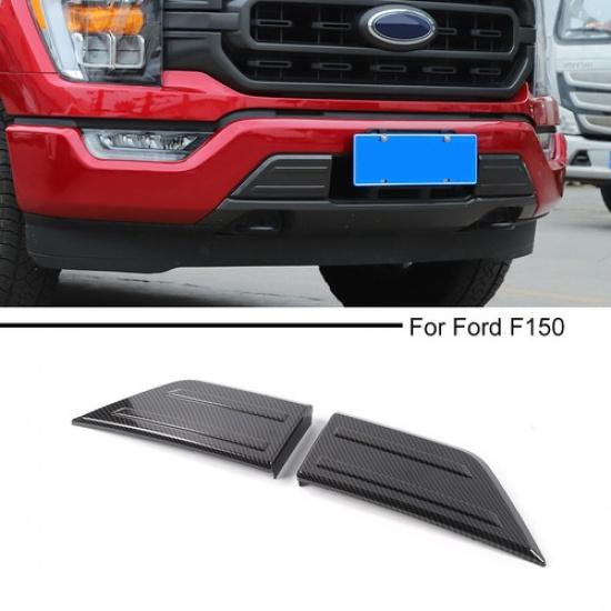 Carbon Fiber Front Bumper Corner Cover Trim Bezel For Ford F150 +Accessories