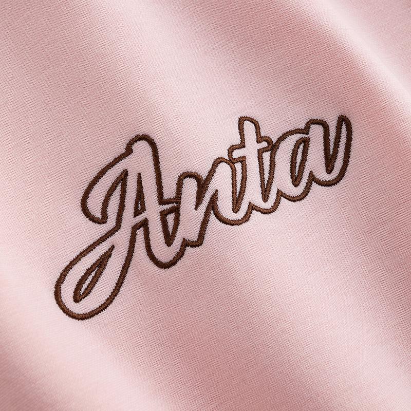 Anta Hooded Fleece Pullover Long Sleeve Knitted Casual Versatile Sweatshirt Unisex Sweatshirt Peach-Blossom-Pink 972618705N-2