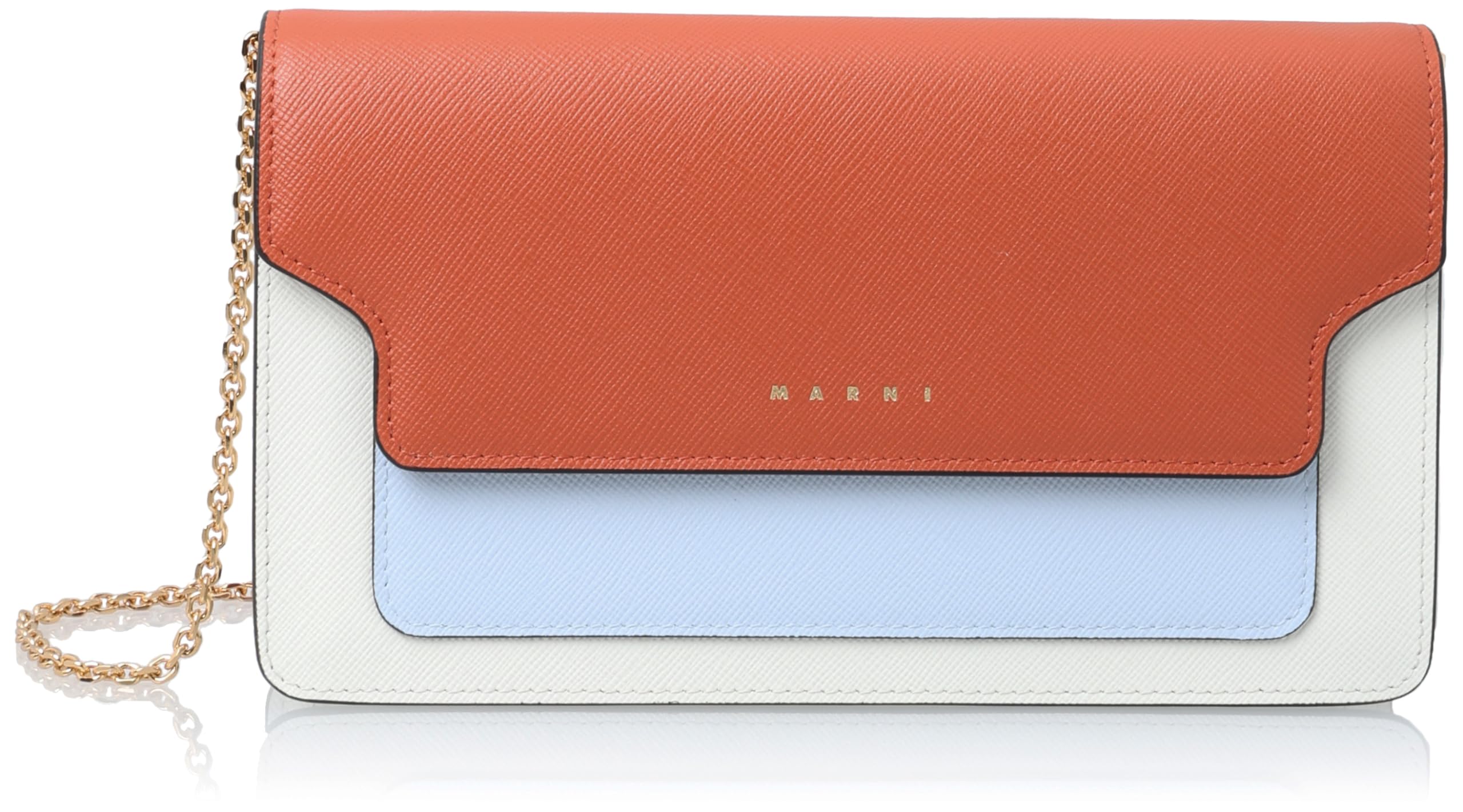 

Long Wallet PFMO0085U2LV520 COLOR BLOCK BLUE [Marni] Women s TABASCO/NATURAL WHITE/ILLUSION [Item]