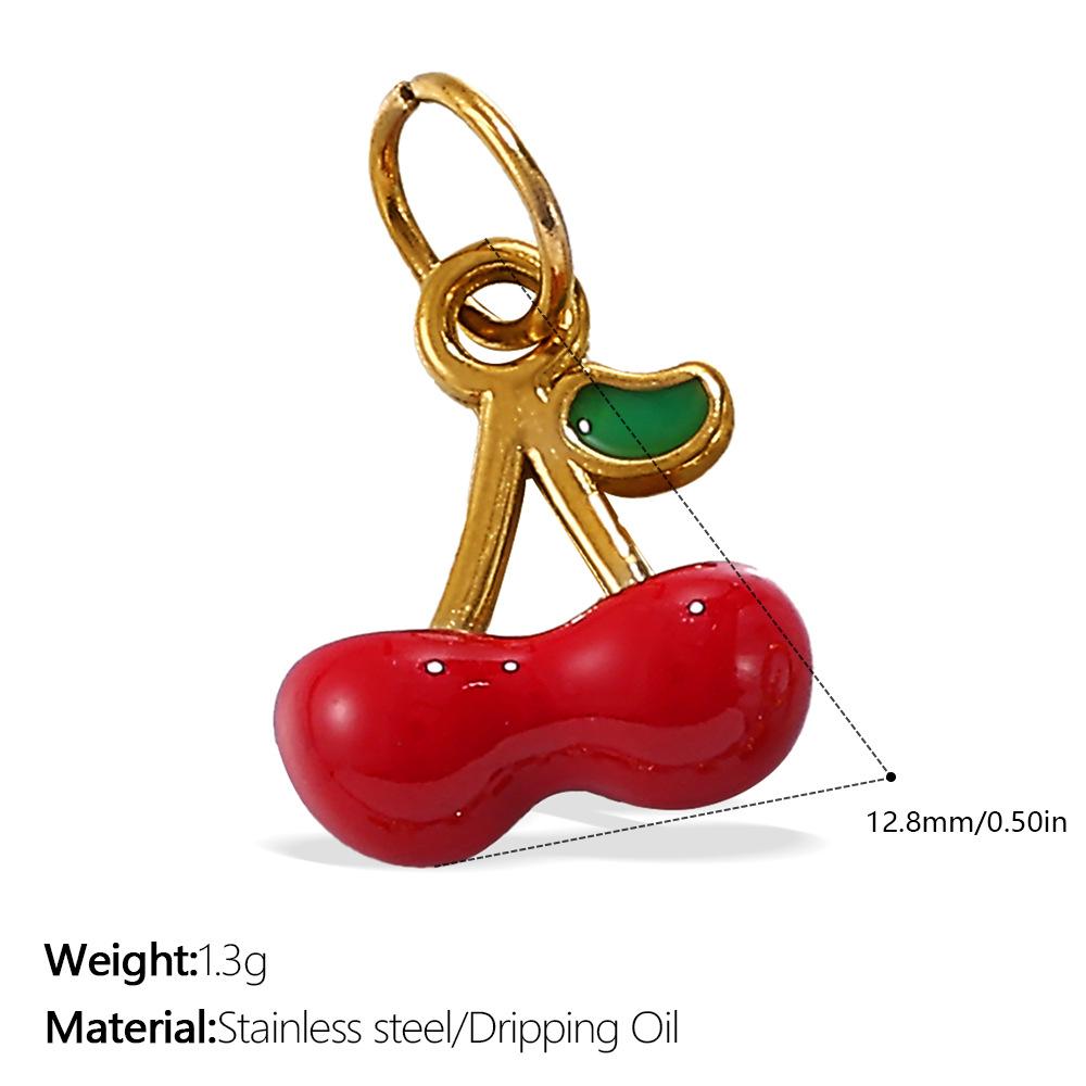 European and American creative colorful and diverse DIY pendant stainless steel plated 18K gold versatile pendant collection