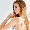 Watch with Analog Alloy Stylish Perfect Gift for Day Women's Bracelet, Display, Popular, Simple, Strap, Silver, Birthdays, Anniversaries, Christmas,