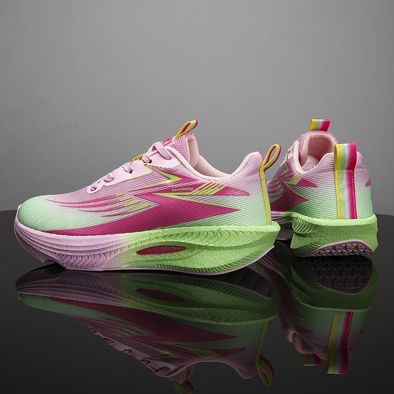 Running Shoes Men Carbon Board Marathon Sports Air Cushion Breathable Lightweight Women'S Comfortable Athletic Sneakers Casual