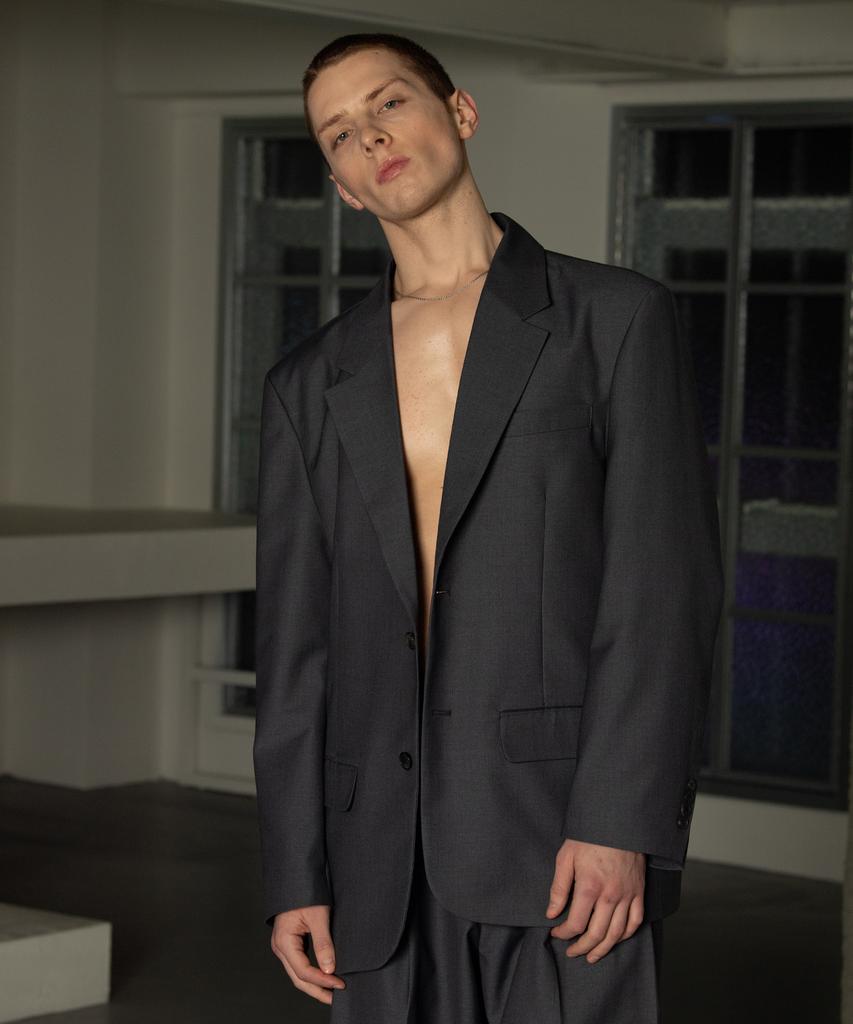 Decoroso Tailor Oversized Wide Setup Suit [Charcoal]