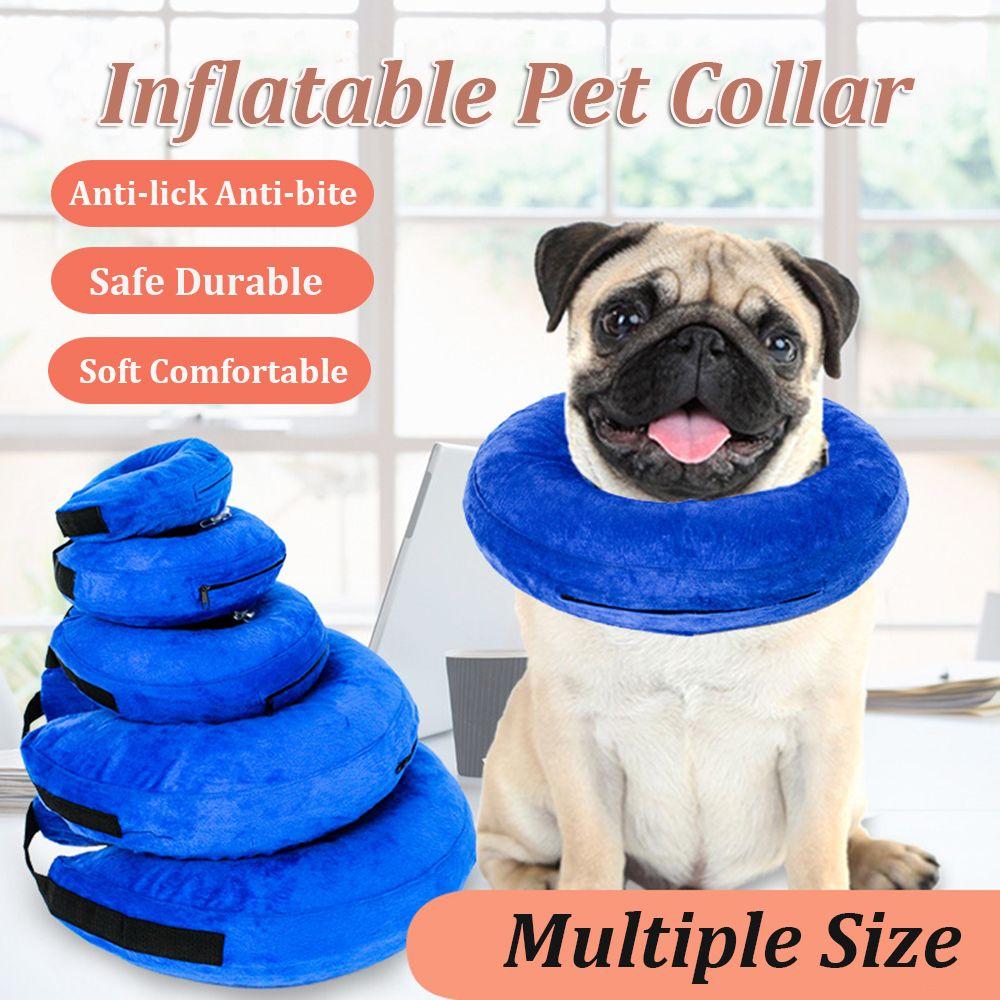 Soft Neck Injury Recovery Protection Surgery Lampshade Cone Inflatable Pet Collar Head Cone Dog Cat