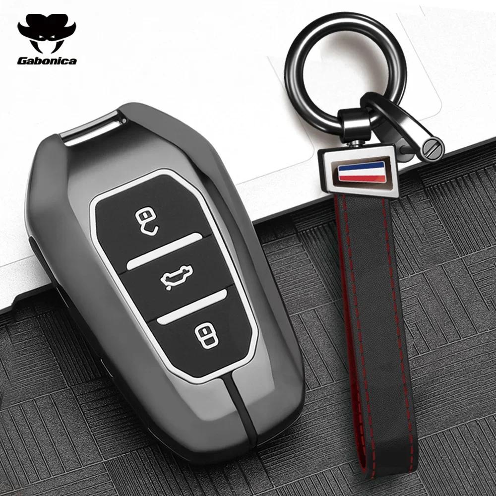 Metall Autoschlüssel Hülle Für Peugeot 2008 3008 4008 5008 308 408 508 Citroen C1 C2 C4 C6 C3-Xr Picasso Grand Ds3 Ds5 Abdeckung Schale Fob