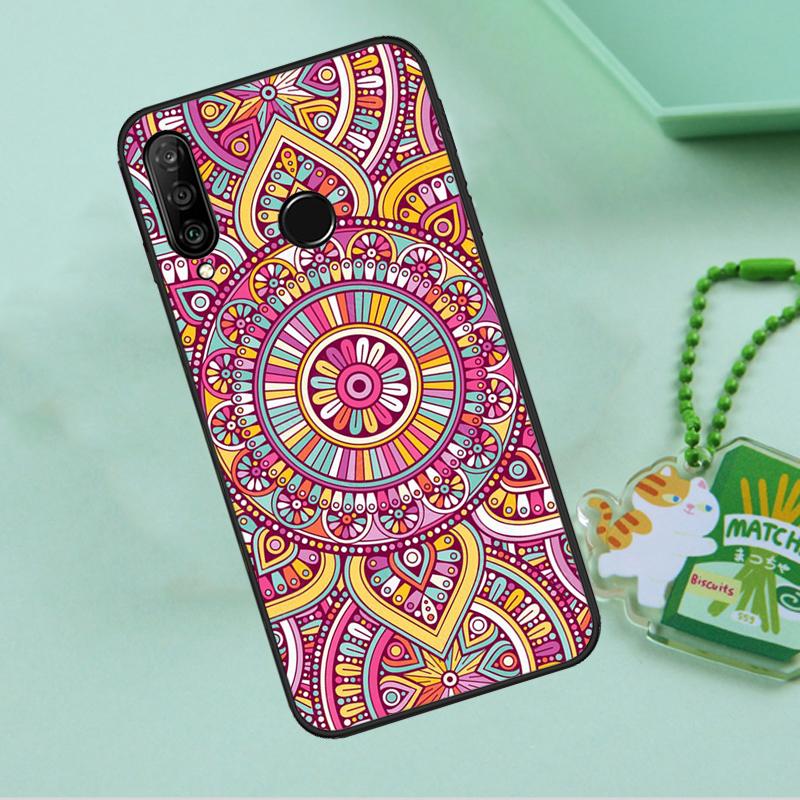 Indian Pattern Mandala For Huawei Nova 8i 11i 12i 12s 9 10 SE Y90 Y60 Y70 Y72 Y61 Y91 P20 P30 P40 Lite P60 Pro Case