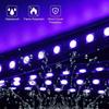 4Pcs APP Car LED Strip Lamp Foot Floor Decoration Bulb RGB Interior Atmosphere Light Auto USB Wireless Remote Music Control
