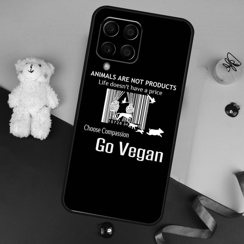 Vegan Pattern Case For Samsung Galaxy M13 M54 M34 M14 M56 M36 M16 M31 M11 M53 M12 M32 M52 M35 M55 M15 M06