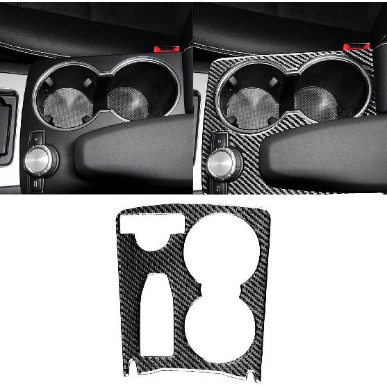 For Mercedes-Benz C-Class W204 2007-2013 Real Soft Carbon Fiber Center Console Gear Shift Panel Surround Cover Trim Kit Car Interior Accessories
