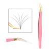 Stainless Steel Eyelash Extension Tweezer Anti-static Makeup Tool Professional Fiber Tip  Women