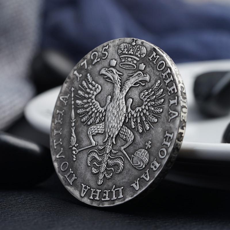 Russia, Catherine I, 1725, Catherine, commemorative medal, vintage coin, antique creative gift