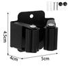 12/1pc Wall Mounted Mop Holder Clips Stainless Steel Mop Broom Hanger Rack Waterproof Kitchen Bathroom Storage Shelf Hooks