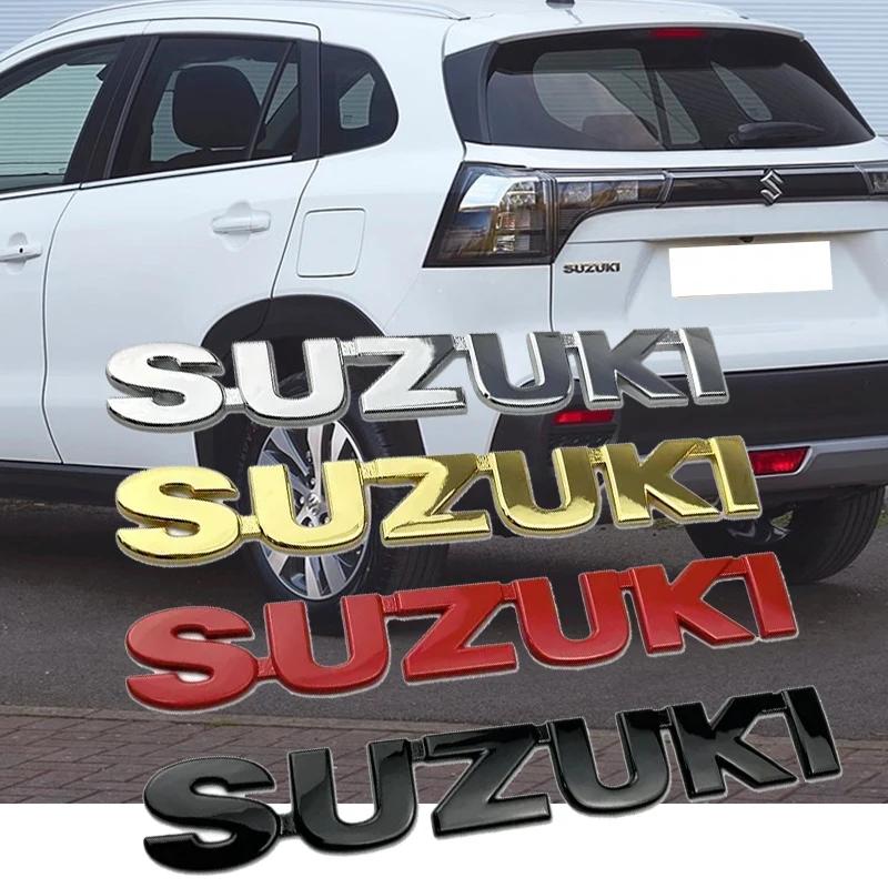 Metal Trunk Letter Emblem for Suzuki SX4 S-Cross Samurai Swift Sport Jimny Grand Vitara XL Alto Ignis Car Rear Badge Sticker