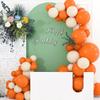102 pieces of orange balloon set, suitable for weddings, birthdays, pop parties, bridal showers, and bachelor parties