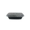 WS 1000ml Rectangular Disposable Takeout Containers with Lids