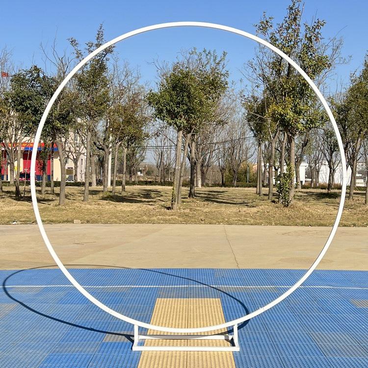 Gold Wedding Balloon Arch Stand with Round Square Base