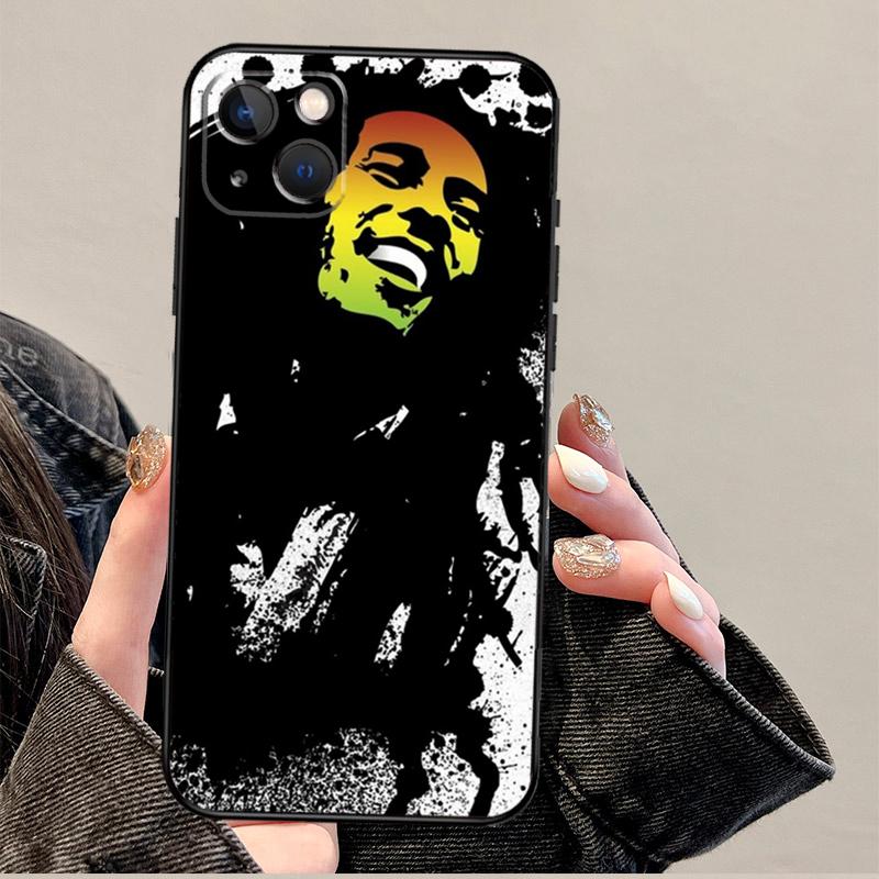 Bob Marley Zitate Rasta Reggae Hülle Für iPhone 15 16 14 13 12 11 Pro Max Mini Plus X XR XS Max Abdeckung Schale
