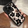 Brown Sunflower Pattern Phone Case Suitable for iPhone 17 16 15 14 13 12 11 Pro/Max/Plus Anti Drop and Shockproof Back Cover