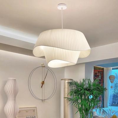 Stof LED Pendel til Soveværelse Boligindretning Lampe Nordisk Designer Hængende Belysning Ophængsdekoration Lysekrone Armatur