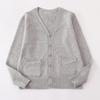 Japanese V-Neck Long Sleeve JK Uniform Cardigan - 7-Needle Thickened Sweater for Spring/Autumn