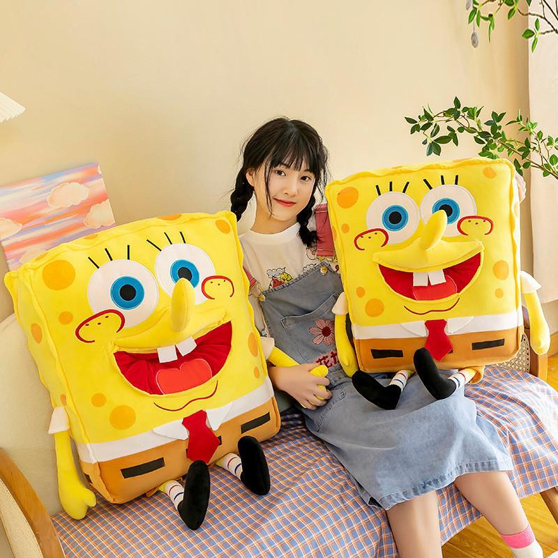 Adorable Spongebob Plush Toy Soft Stuffed Animal Doll Kids Hugging Pillow Gift