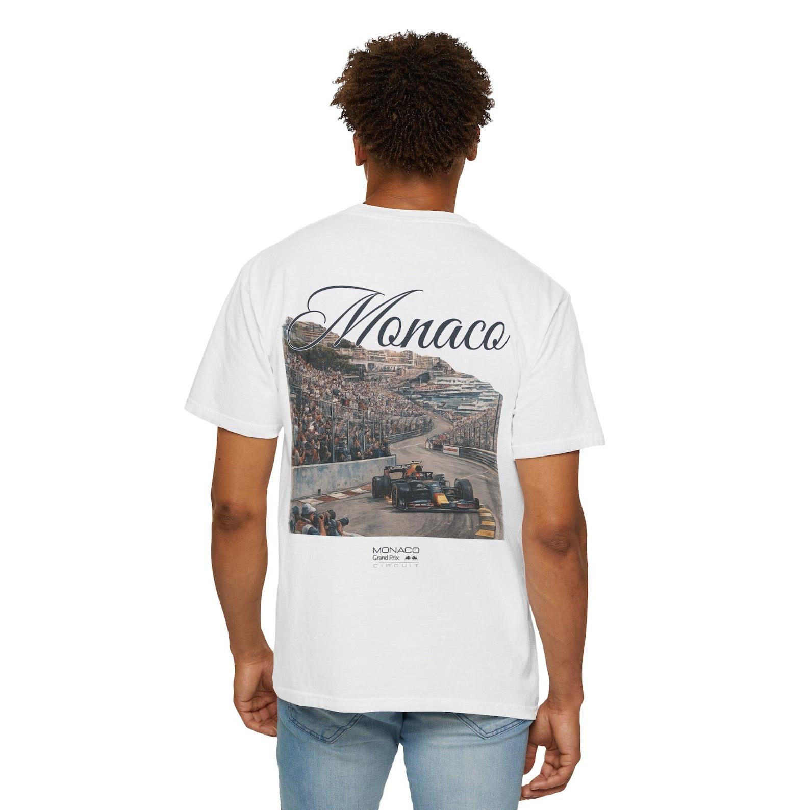 Monaco Grand Prix Shirt Vintage Formula Racing Tee Aesthetic F1 Street Circuit Graphic Monaco Racing Fan Gift Unisex Shirt S