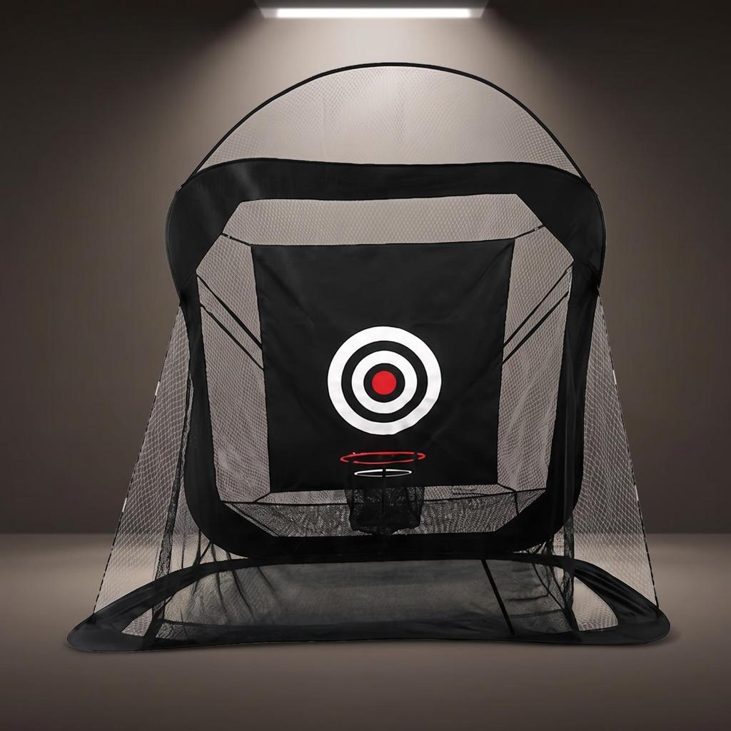 Golf Training Net with Target Ball-Return Practice Impact-Resistant for