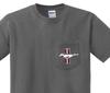 Pocket T-shirt Men's Ford Mustang Design Pocket Tee for Men Dark Gray Shirt