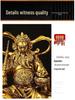 Zhao Gongming God of Wealth Statue Riding Tiger - Protector of Home & Office, Attracts Wealth, Ideal for Worship & Display in Living Room or Shop.