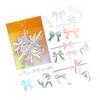 45pcs Bowknot Scrapbook Stickers Cute Strong Adhesion PET Planner Stickers Decal for Diary Photo Alb